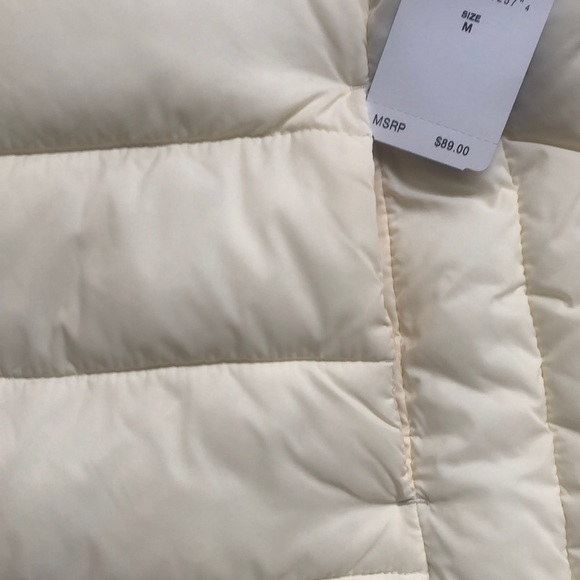 NWT Ralph Lauren Cream Puffer Vest - Picture 4 of 6